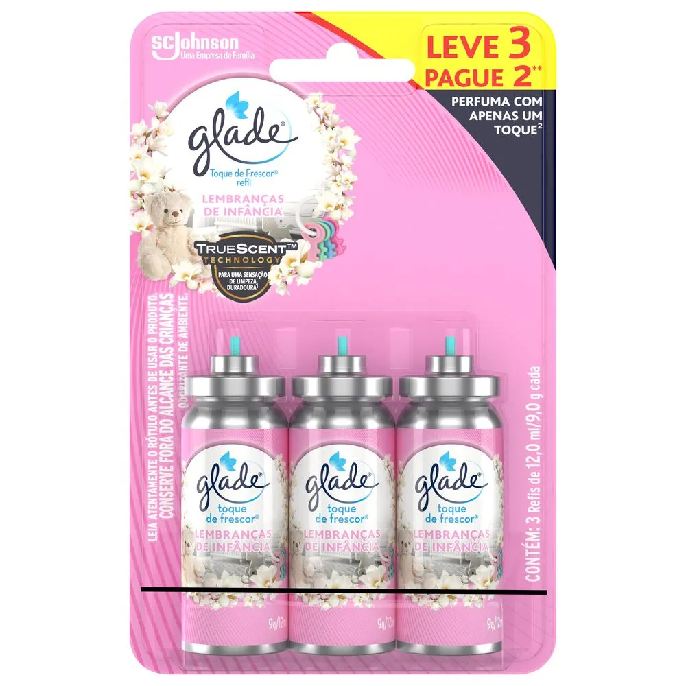 Odorizador Glade 12ml Lv3 Pg2 Lemb Infan