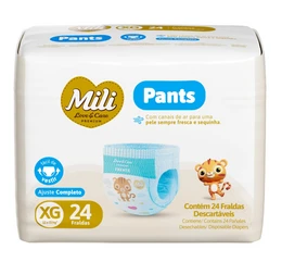 Fralda Mili 24und Lovecare Pants Jumbo XG