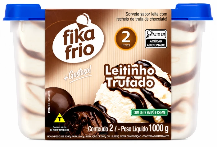 Sorvete Fika Frio Leitinho Trufado 2l