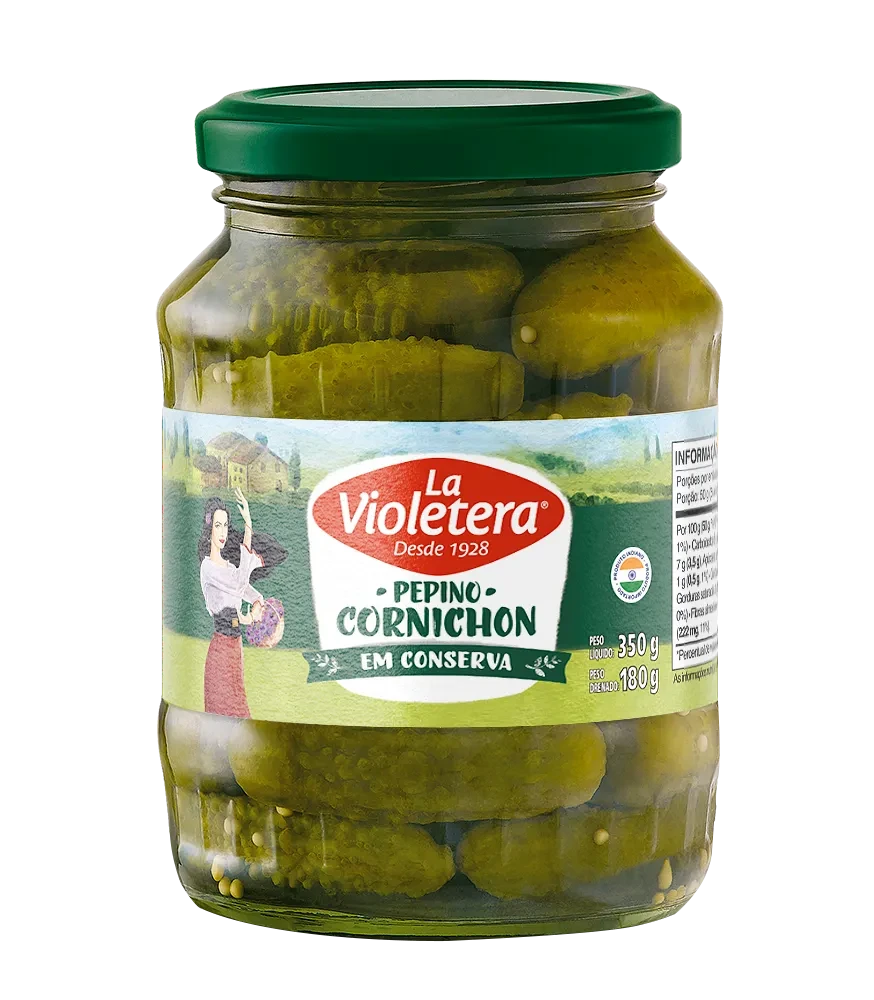 Pepino La Violetera Em Conserva 180g