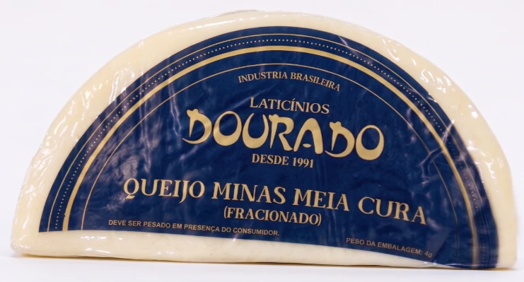 Queijo Minas Dourado Meia Cura Fracionado