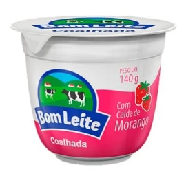 Coalhada Bom Leite 140g Light Morango