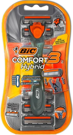 Ap Barbear Bic 1 Und 3 Hybrid + 6 Cargas