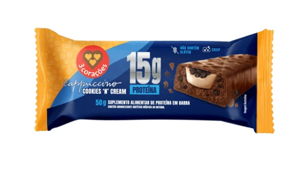 Barra Prot 3Cor 50g Capp Cookies Cream