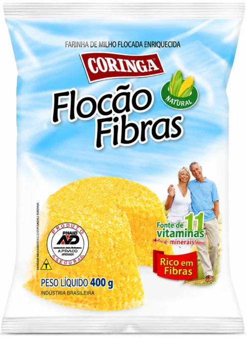 Flocao De Milho Arroz Fibras Coringa 400g