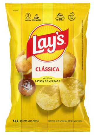 Batata Frita Lays 62g Classica