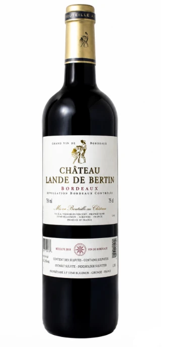 Vinho Chateau Lande De Bertin Bordeaux 750ml