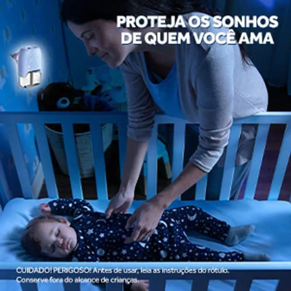 Repelente Líquido Elétrico 45 Noites Raid Family Caixa 3 Unidades 32,9ml Cada Embalagem Econômica