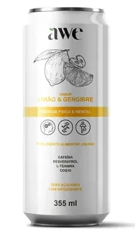 Energetico Awe Limao e Gengibre Lata 355ml