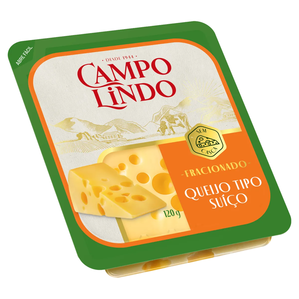 Queijo Campo Lindo Suico Fracionado 120g