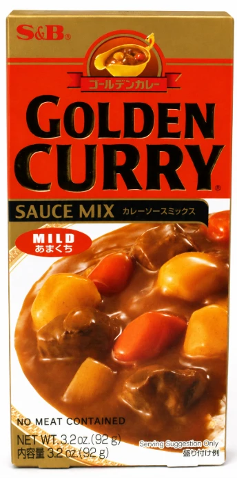 TEMPERO GOLDEN CURRY S&B 92G AMAKUCHI SUAVE
