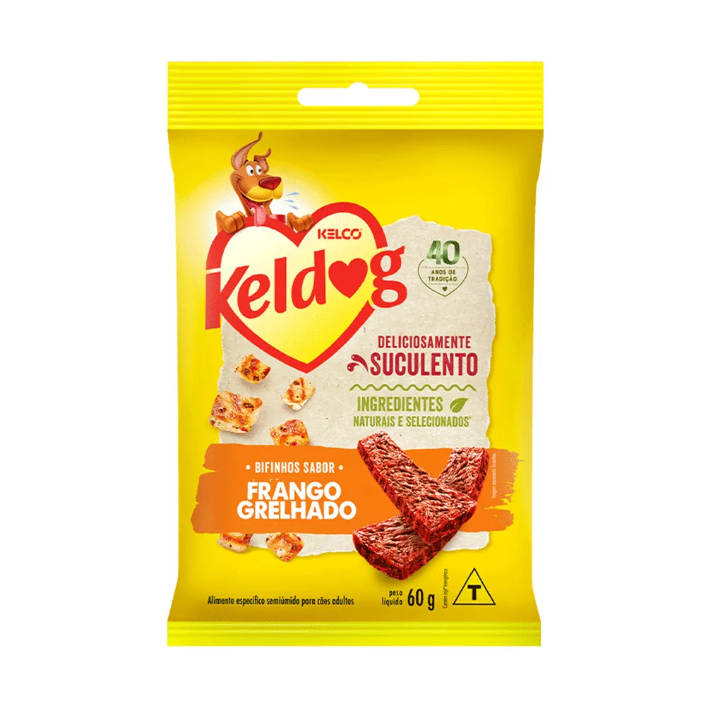 Bifinho keldog Frango Grelhado 60g