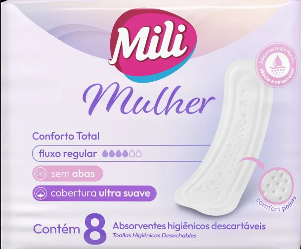 Absorv Mili 8und Mulher Conforto S/Abas