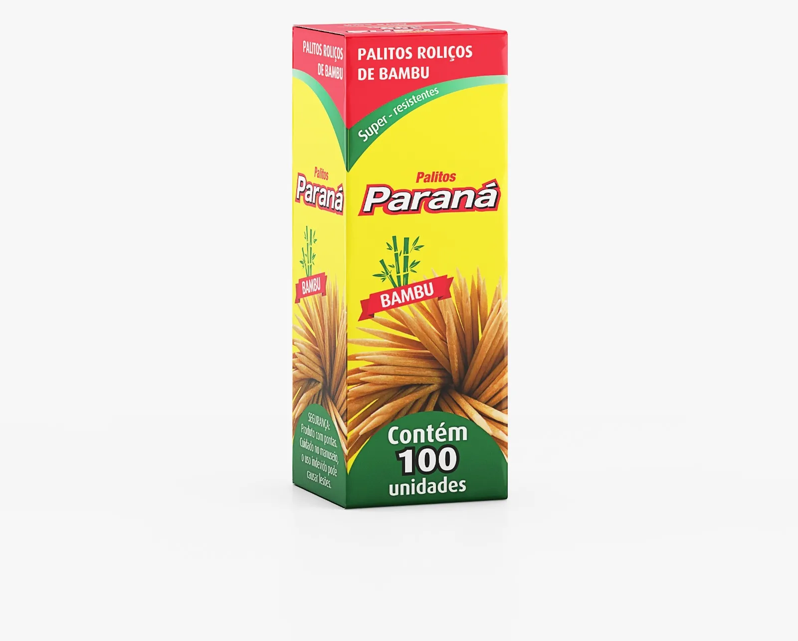 Palito De Dente Parana 100und Rolico Bambu