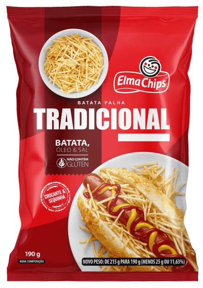 Batata Palha Elma Chips Tradicional 190g