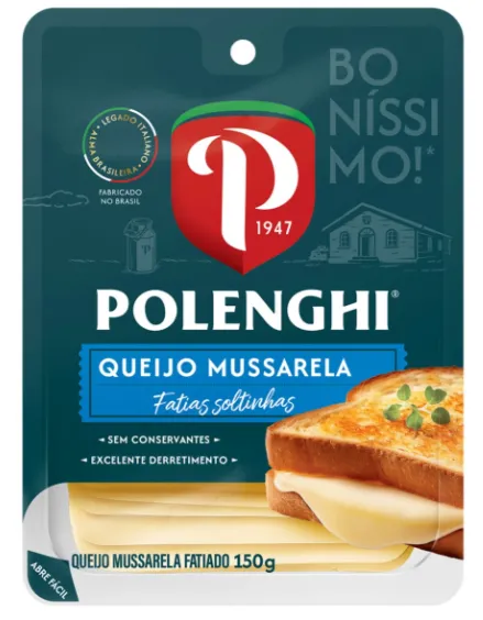Queijo Mussarela Fatiado Polenghi 150g