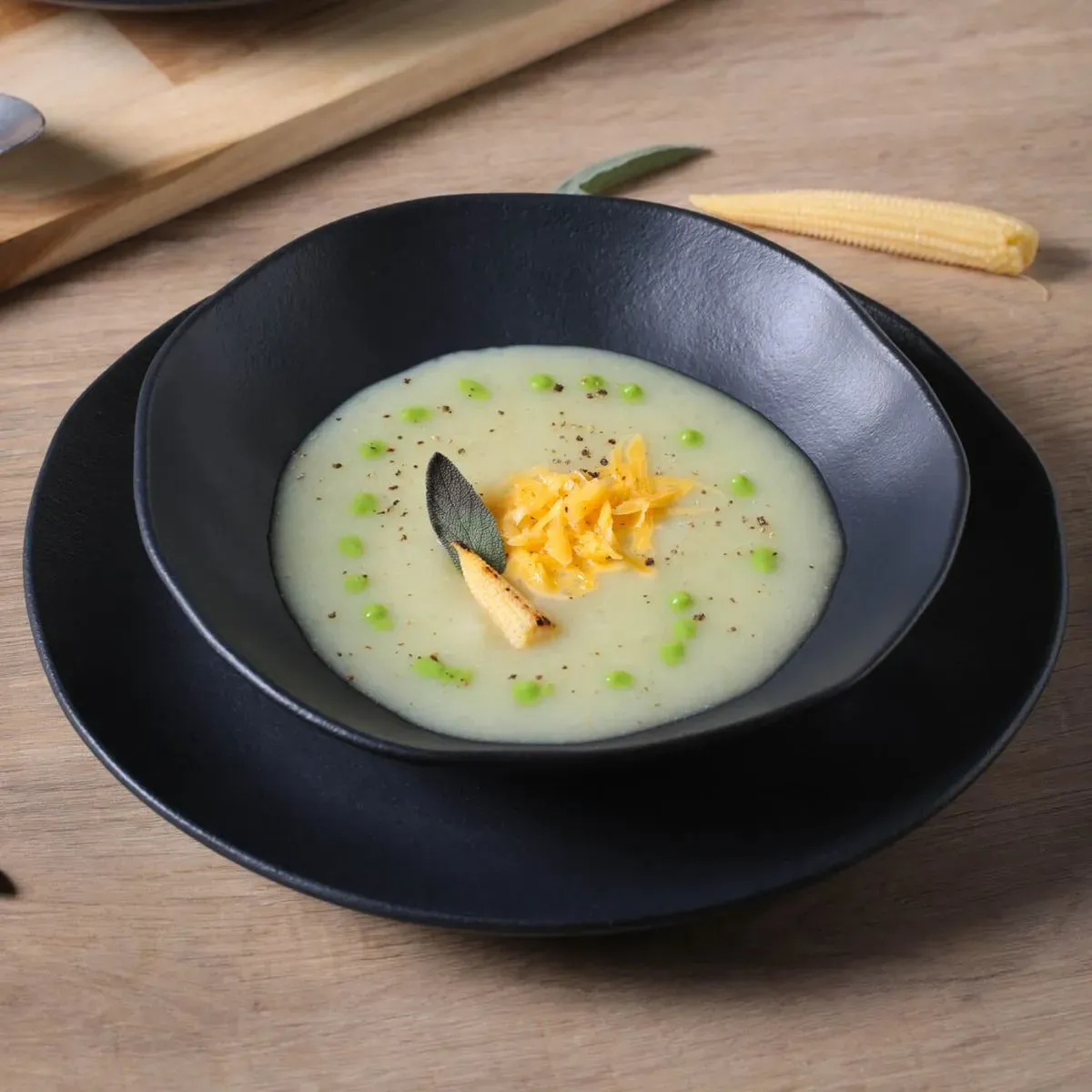 Prato Fundo Porto Brasil Organico 21,2cm Pt Matte