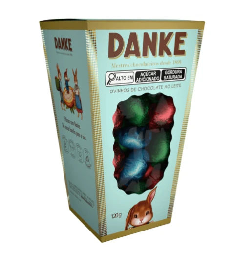 Ovinhos de Chocolate Danke ao Leite 120g