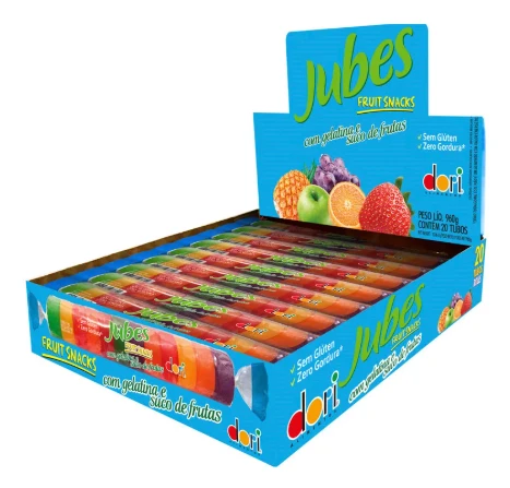 Bala de Goma Dori 48g Jubes Fruit Snacks