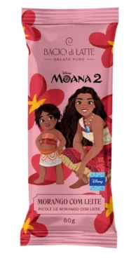 Picole Bacio Di Latte 60g Morango Com Leite Disney