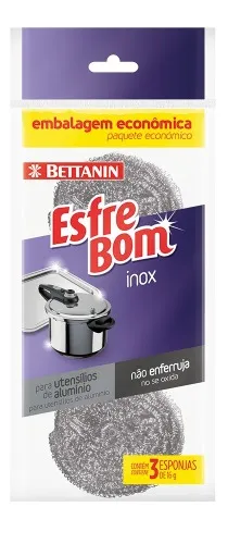 Esponja Esfrebom 3und Aco Inox