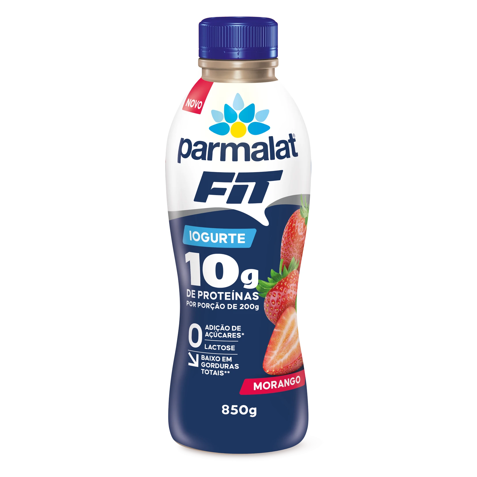 Iogurte Desnatado Parmalat Fit Morango 850g