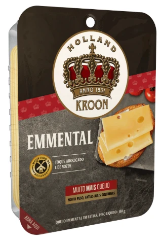 Queijo Kroon Emmental Fatiado 150g
