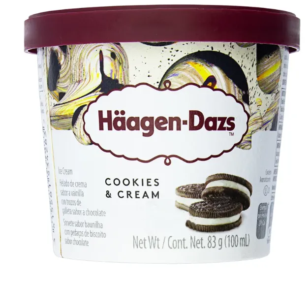 Sorvete Haagen Dazs 100ml Cook Cream