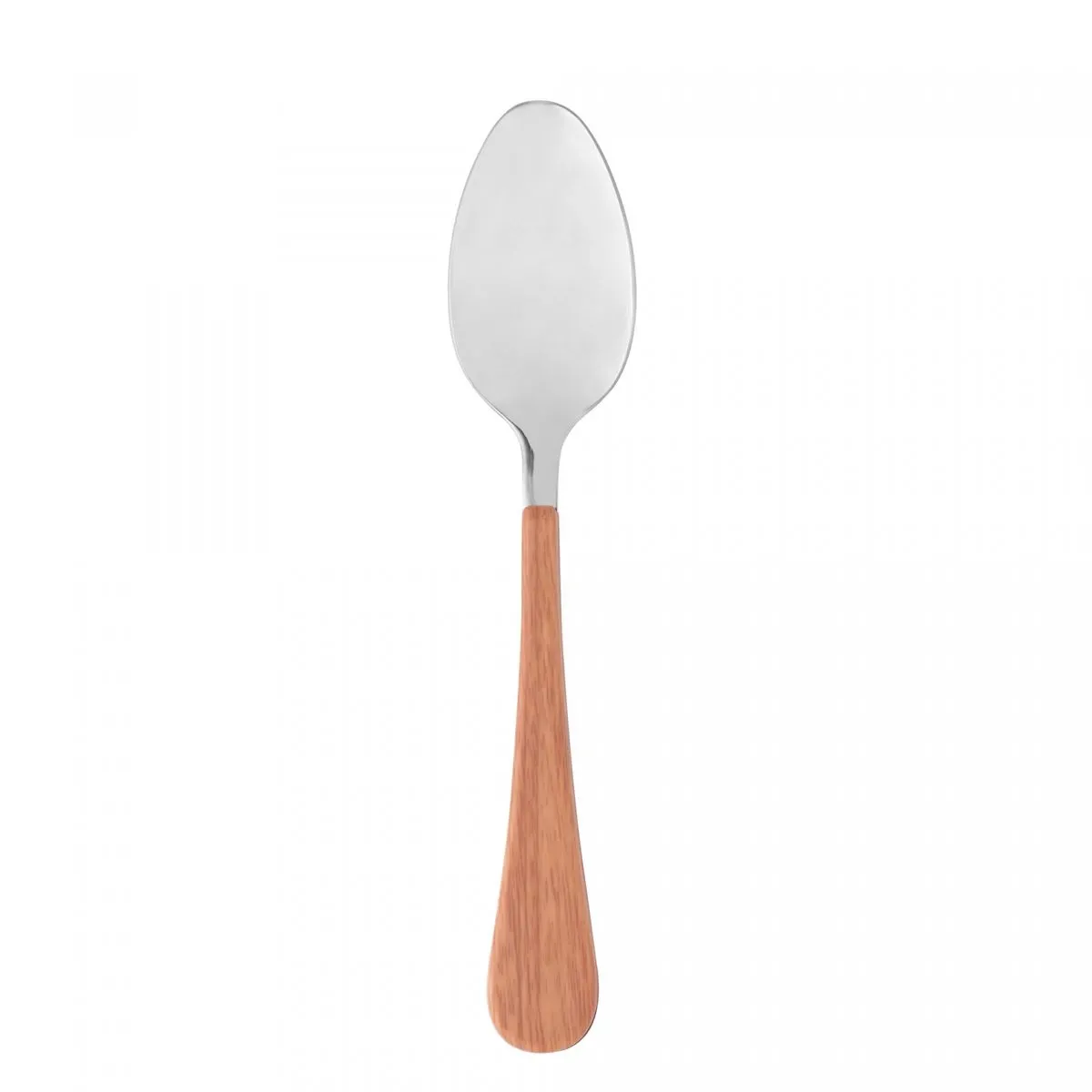 Jogo de Colheres Wolff 6pcs Para Mesa Inox Com Cabo Em Plastico Amadeirado Milao 20Cm