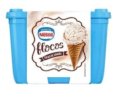 Sorvete Nestlé Flocos Tradicional 1,5L