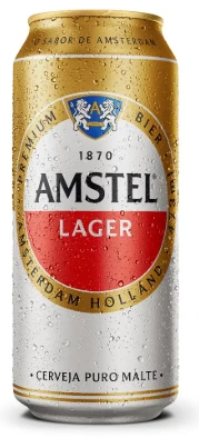 Cerveja Lager Puro Malte Amstel Lata 473ml