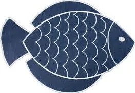 Jg Americano Auguri Sardina Azul Bordado Branco 50Cm