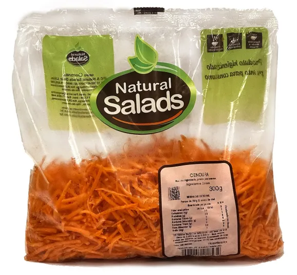 Cenoura fatiada Natural Salads 300g