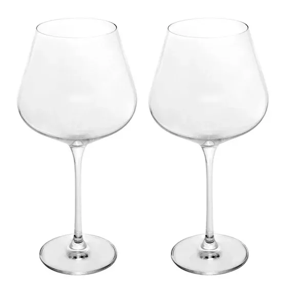 Jg Tacas Vinho Lyor 2pcs Elegance Cristal 880ml