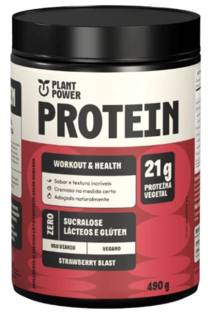 Suplem Prot Plant Power 490g Stra Blast