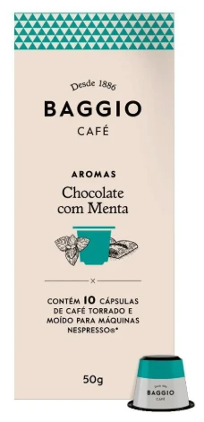 Caps Caf Baggio 10und Aroma Choc Ment 50g