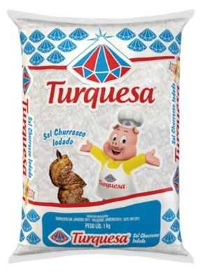 Sal Para Churrasco Grosso Turquesa 1kg