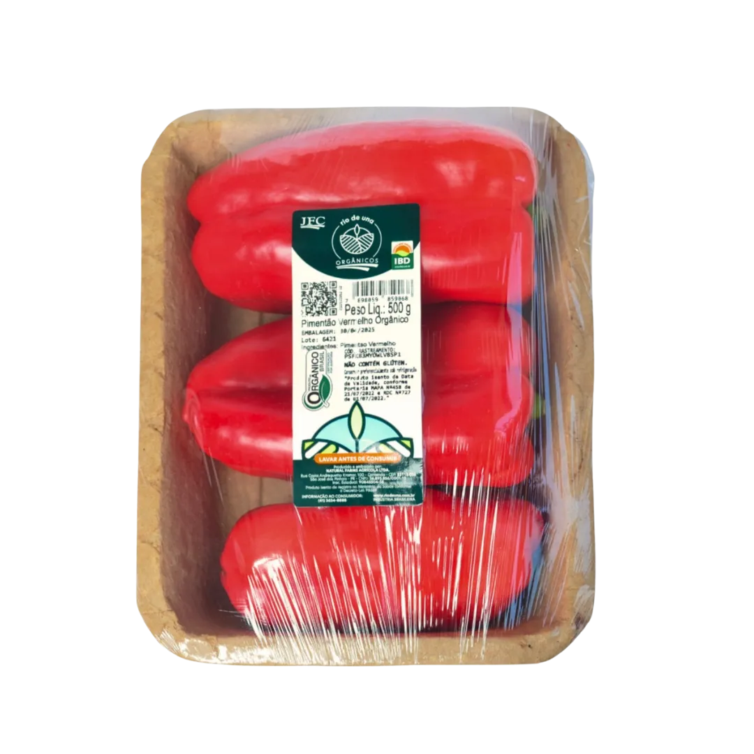 Pimentao Vermelho Rio De Una 500g Organico