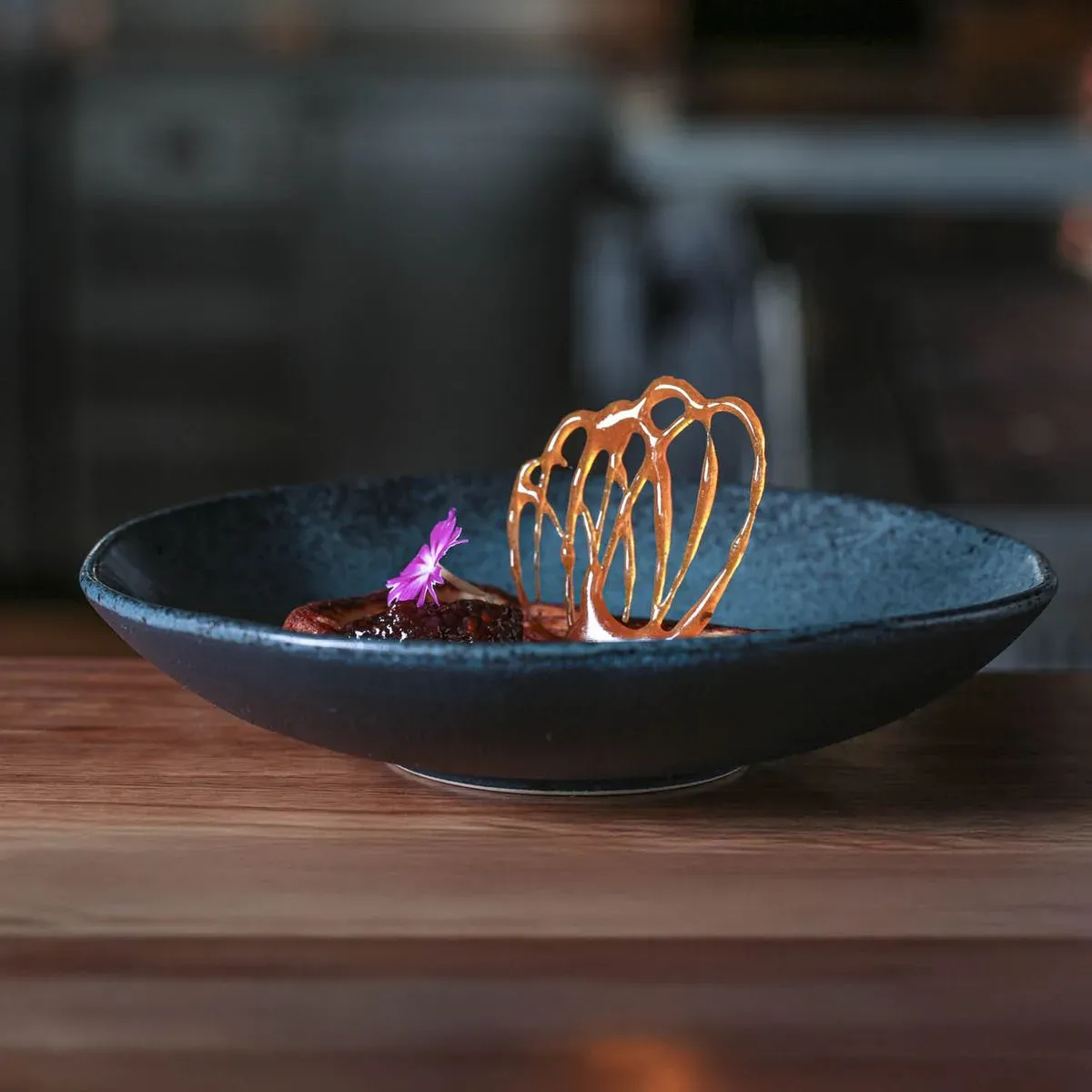 Prato Fundo Porto Brasil Organico 21,2cm Petroleum