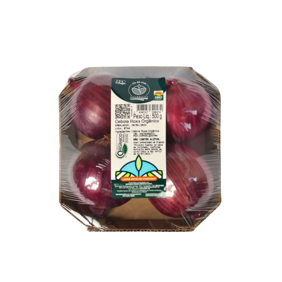 Cebola Roxa Rio De Una 500g Organico
