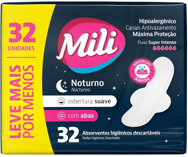 Absorv Mili 32und Noturno Suave Com Abas