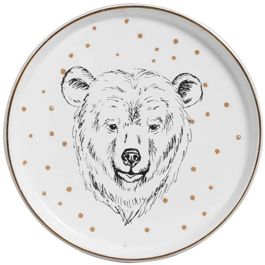 Prato sobremesa urso forest glow Scalla unidade