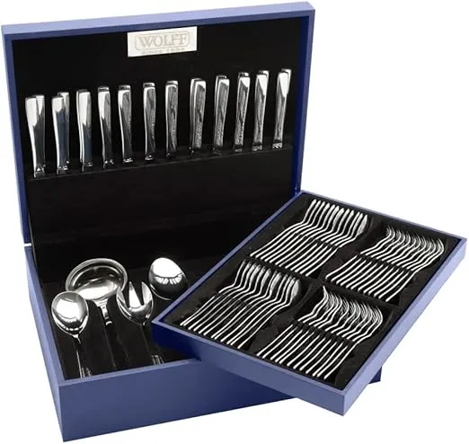 Faqueiro Wolff 101pcs Pisa Estojo Inox