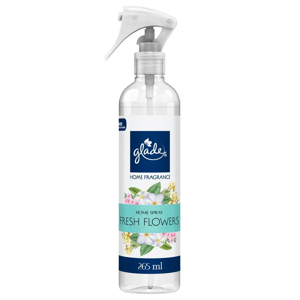 Odorizador de Ambiente Fresh Flowers Glade Home Fragrance Frasco 265ml Borrifador