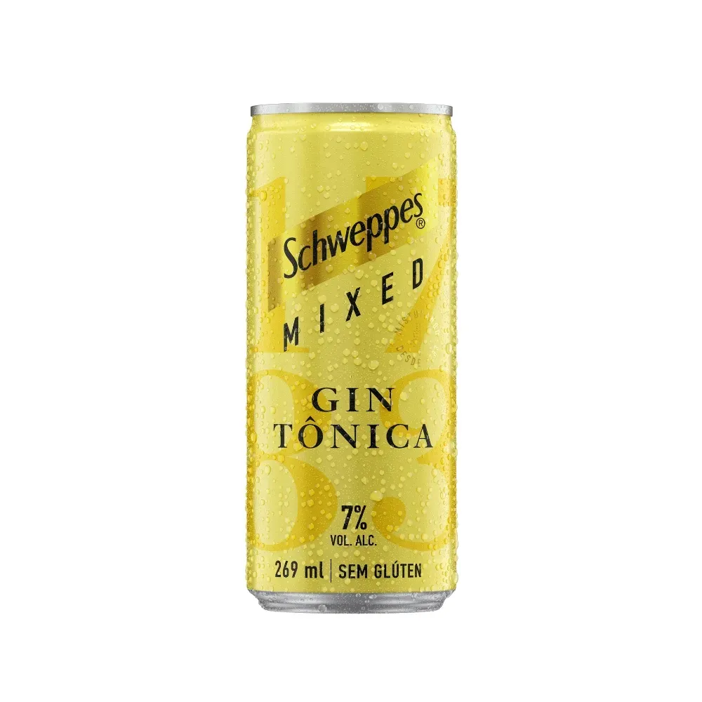 Gin Tonica Schweppes 269ml Amarela