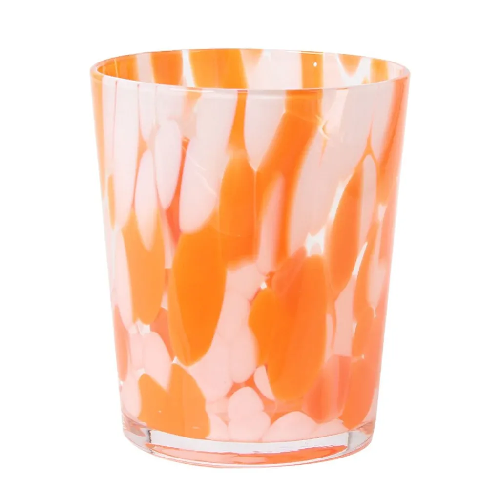 Jg Copos Fracalanza 2pcs Aquarele 320ml Laranja