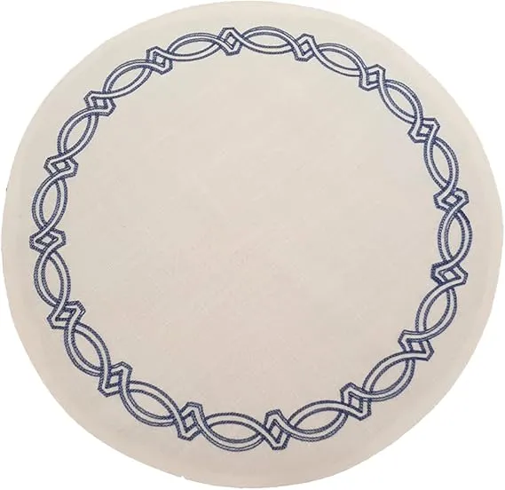 Jogo Americano Truly Redondo Branco Auguri 40cm Unidade