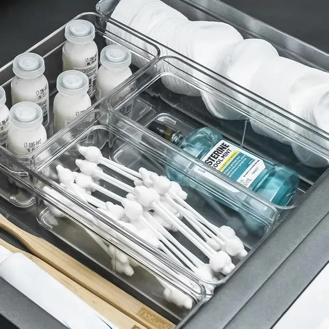 Organizador De Gaveta Ou Clear 15X7X5Cm