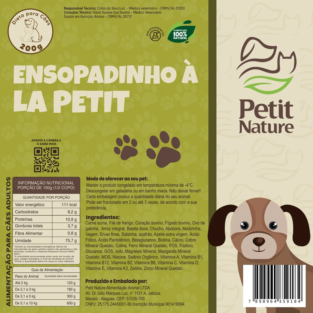 Racao Petit Nature Ensopadinho a La Petit 200g