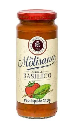Molho La Molisana  Sugo Manjericao 340g